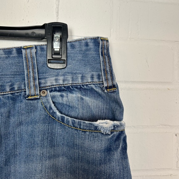 American Eagle Distressed Jean Mini Skirt - Picture 2 of 5